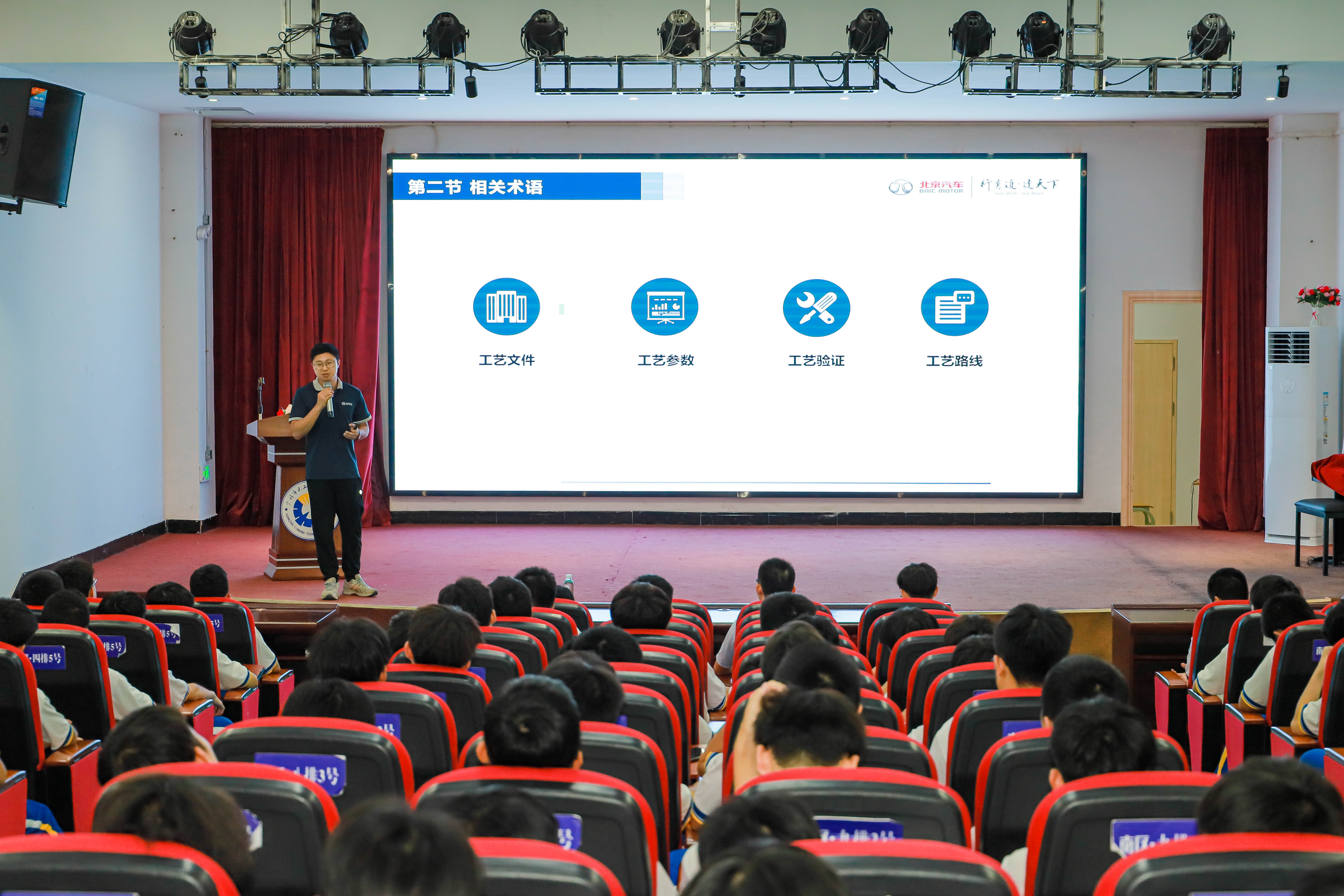北汽集团进校园  分享行业创新成果&mdash;&mdash;我校组织北汽集团校企合作系列讲座